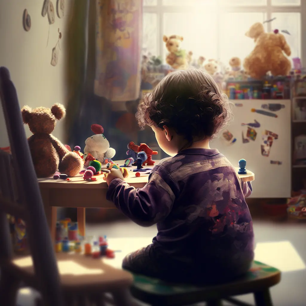 05 child in play therapy session from the back